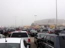 Fog greets Hamvention visitors Friday morning.
